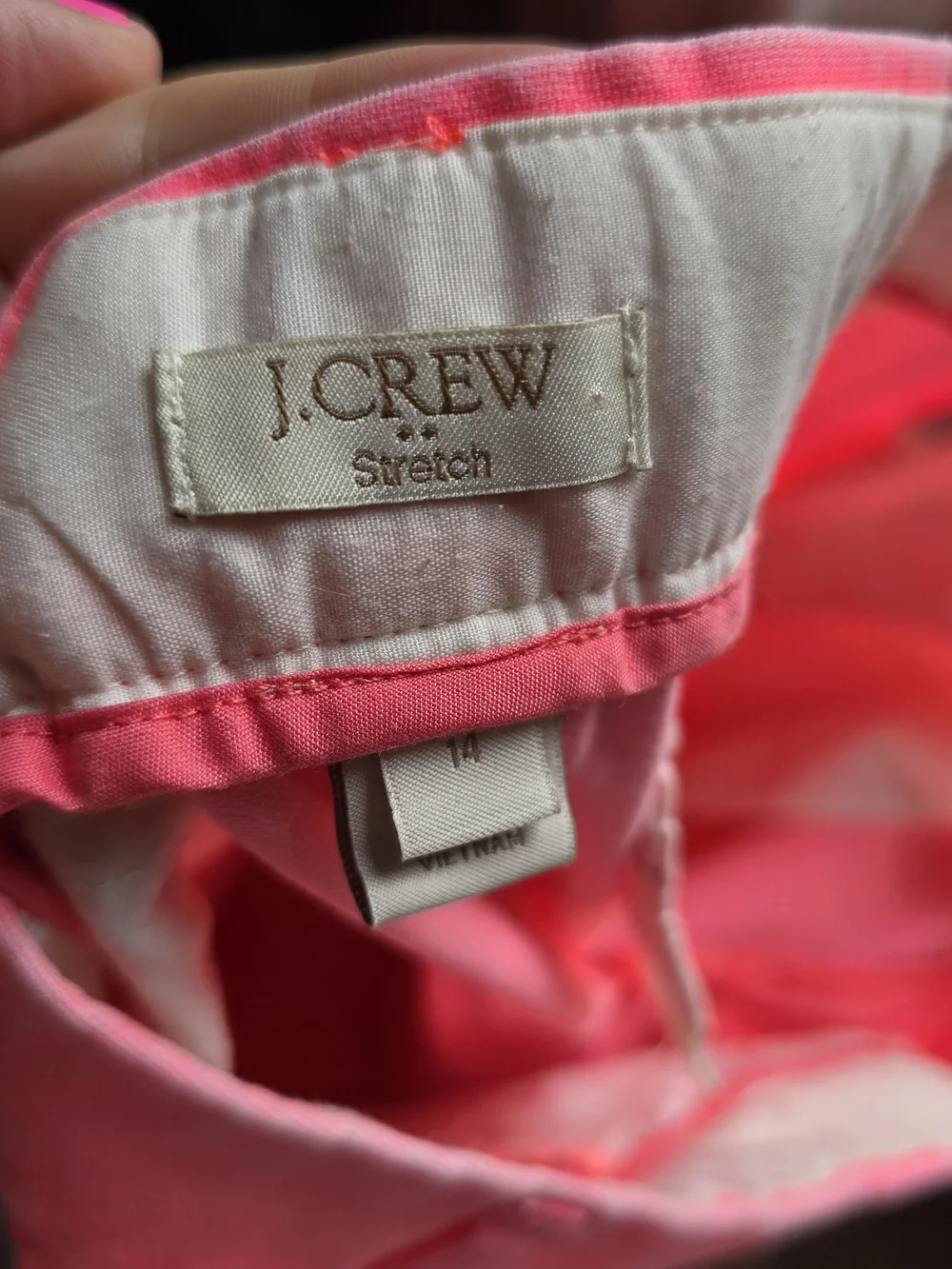 ✨ J.Crew Stretch City Capri Cropped Chino Pants | Size 14 | Faded Pink ✨